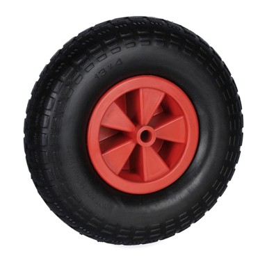 NORTHIX Kotač za kolica 4.00-6", puna guma, crno-crveni